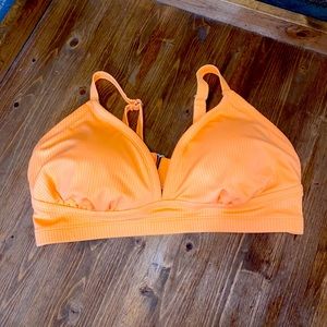 xhilaration Padded bikini top SIZE 16W adjustable straps And Back Orange